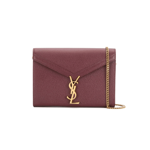 Saint Laurent Cassandra Chain Crossbody Bag Wine Red 582334Bowaw6476