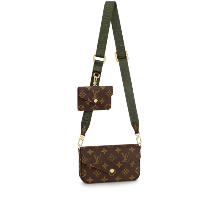 Louis Vuitton Félicie Strap And Go 17Cm Green M80091