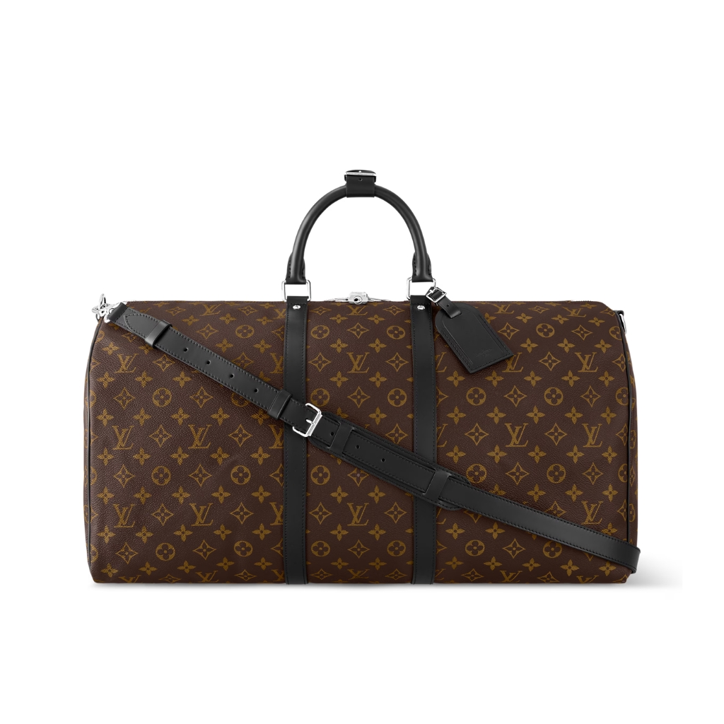 Louis Vuitton Keepall Bandoulière 55 Monogram Macassar 55cm M56714