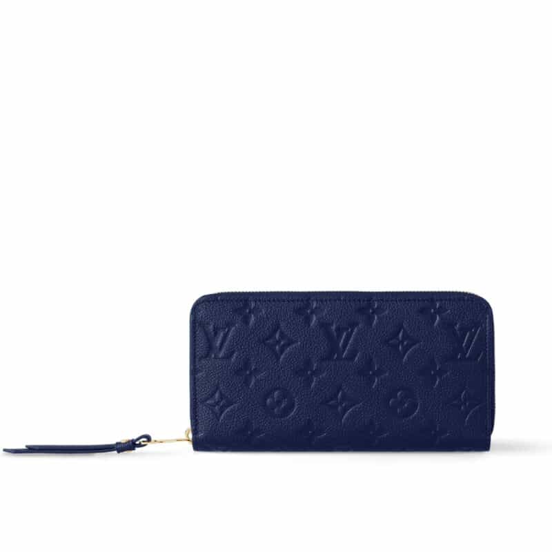 Louis Vuitton Zippy Wallet Monogram Dark Blue 19Cm
