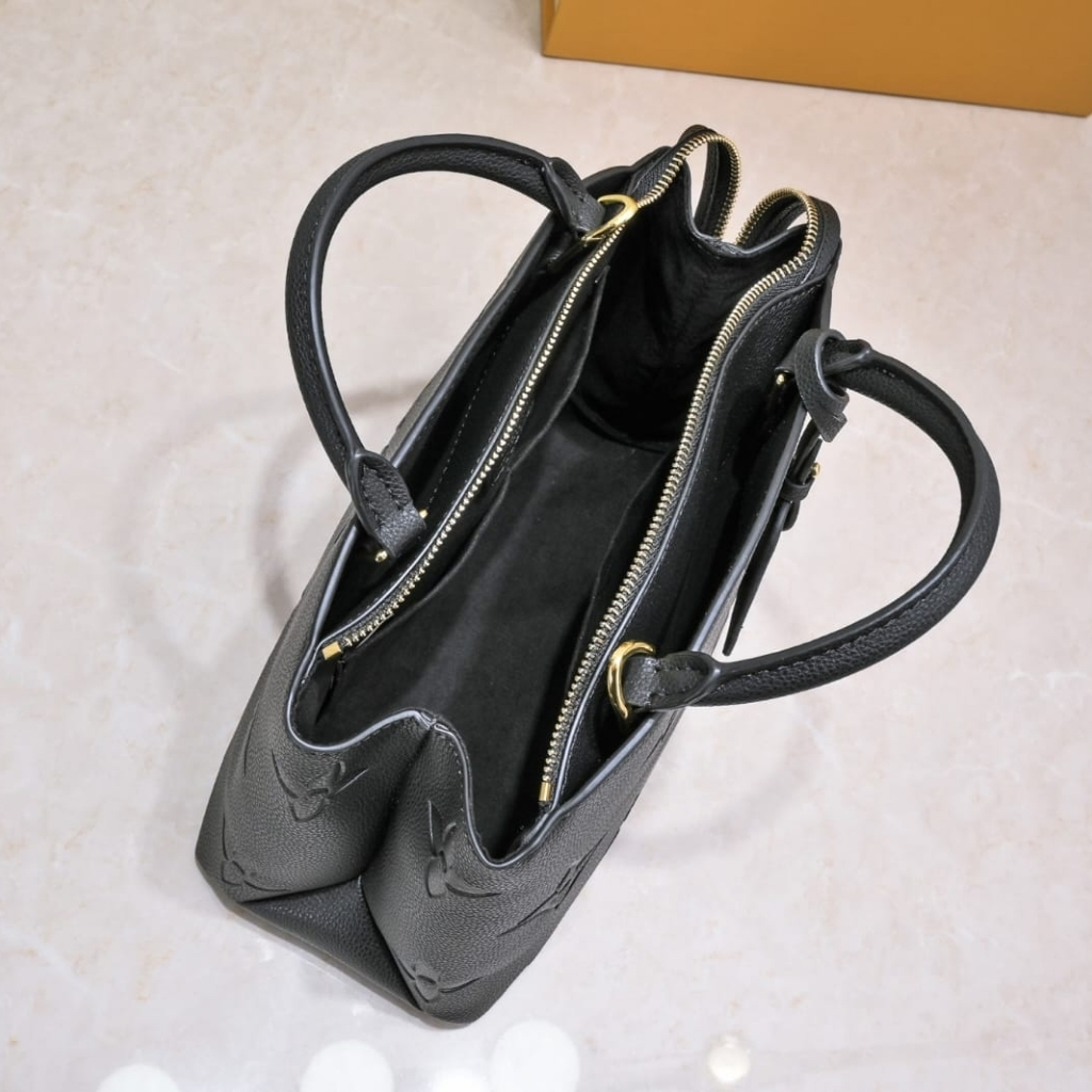 Louis Vuitton Petit Palais Monogram Empreinte Leather Black 29Cm M58916 - Image 7