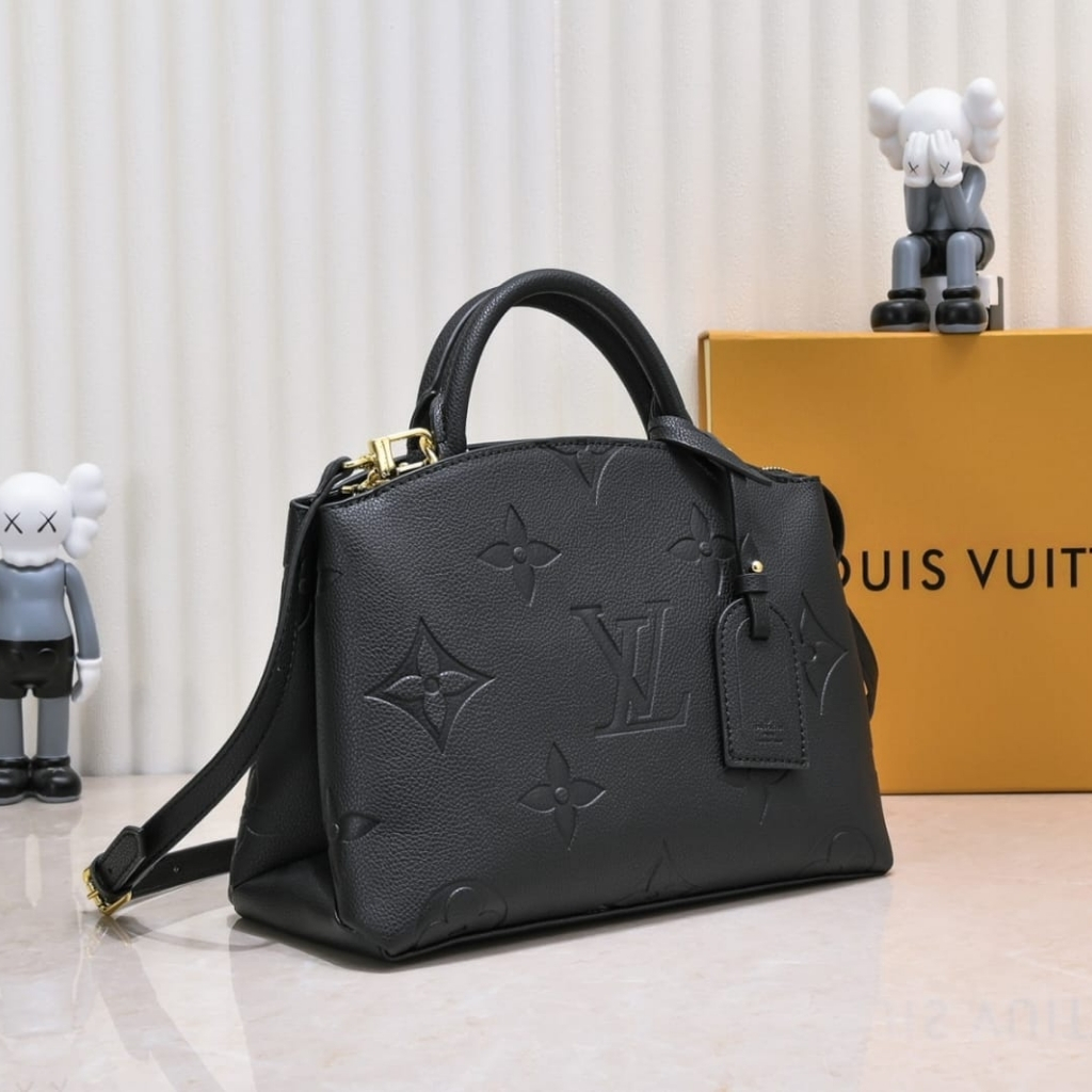 Louis Vuitton Petit Palais Monogram Empreinte Leather Black 29Cm M58916 - Image 4