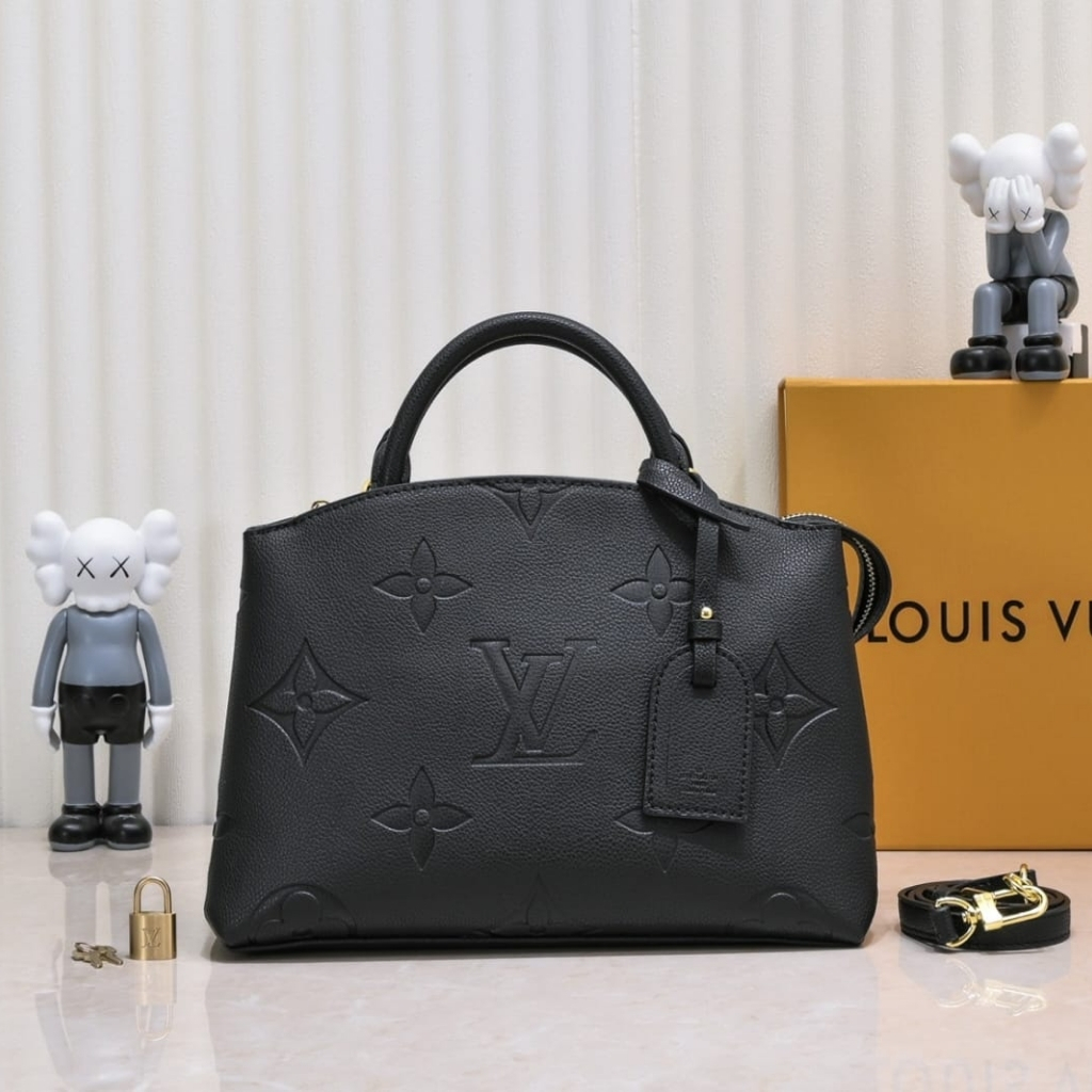 Louis Vuitton Petit Palais Monogram Empreinte Leather Black 29Cm M58916 - Image 2