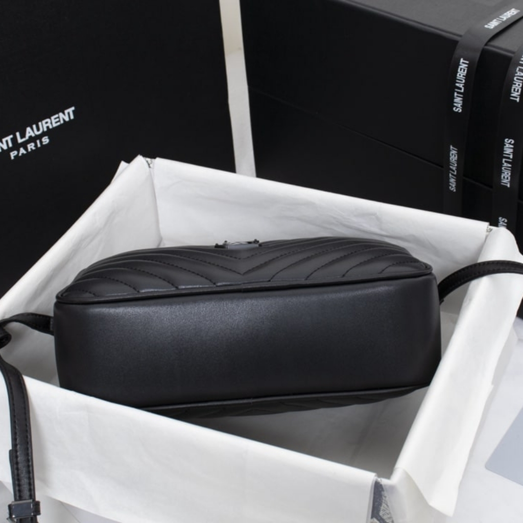 Saint Laurent Lou Camera Bag In Quilted Leather Black Noir 23Cm 761554DV7081000 - Image 3