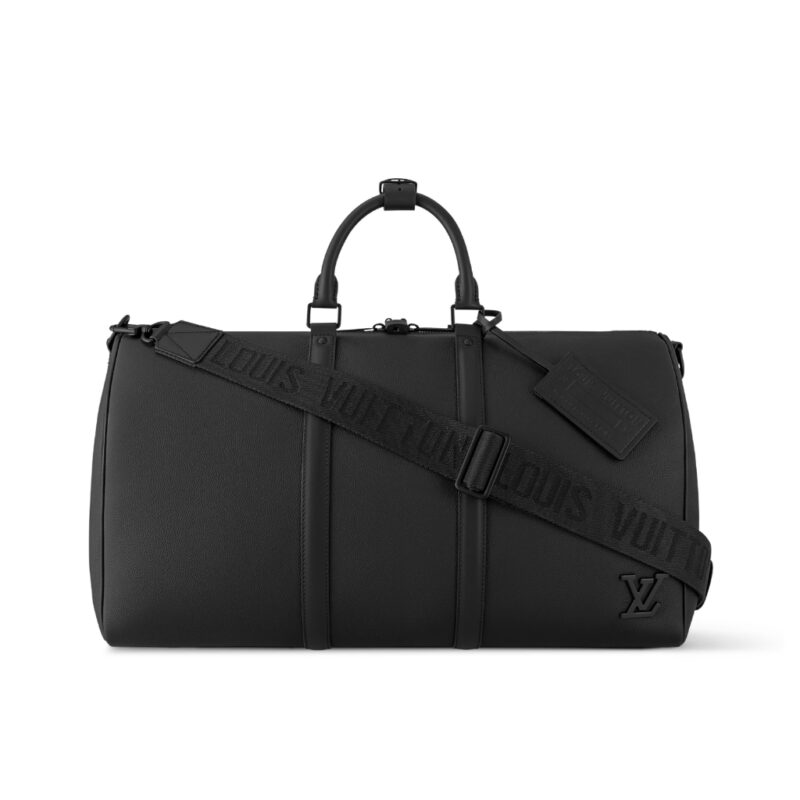 Louis Vuitton Keepall Bandoulière 50 LV Aerogram Black 50cm M21420