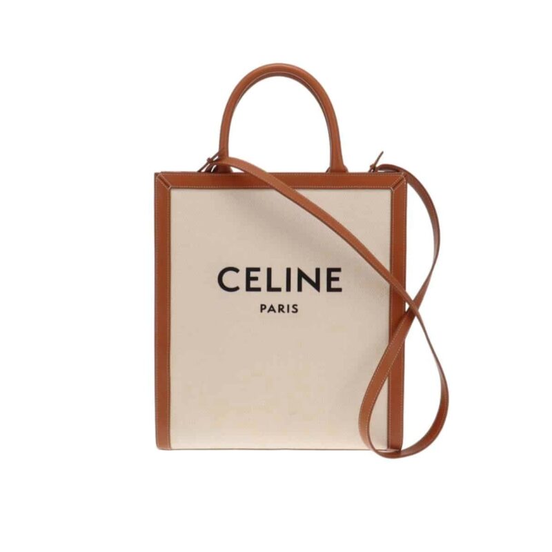 Celine Vertical Cabas Bag Print Natural Tan 32Cm 192082Bnz 02Nt