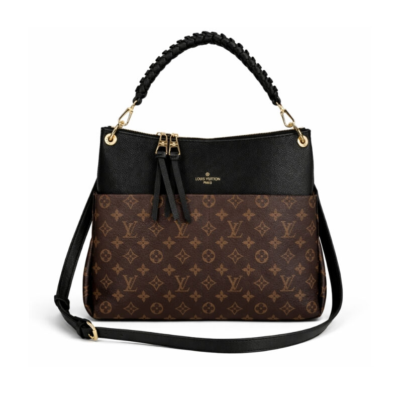 Louis Vuitton Maida Hobo Bag Monogram Canvas Black 32Cm