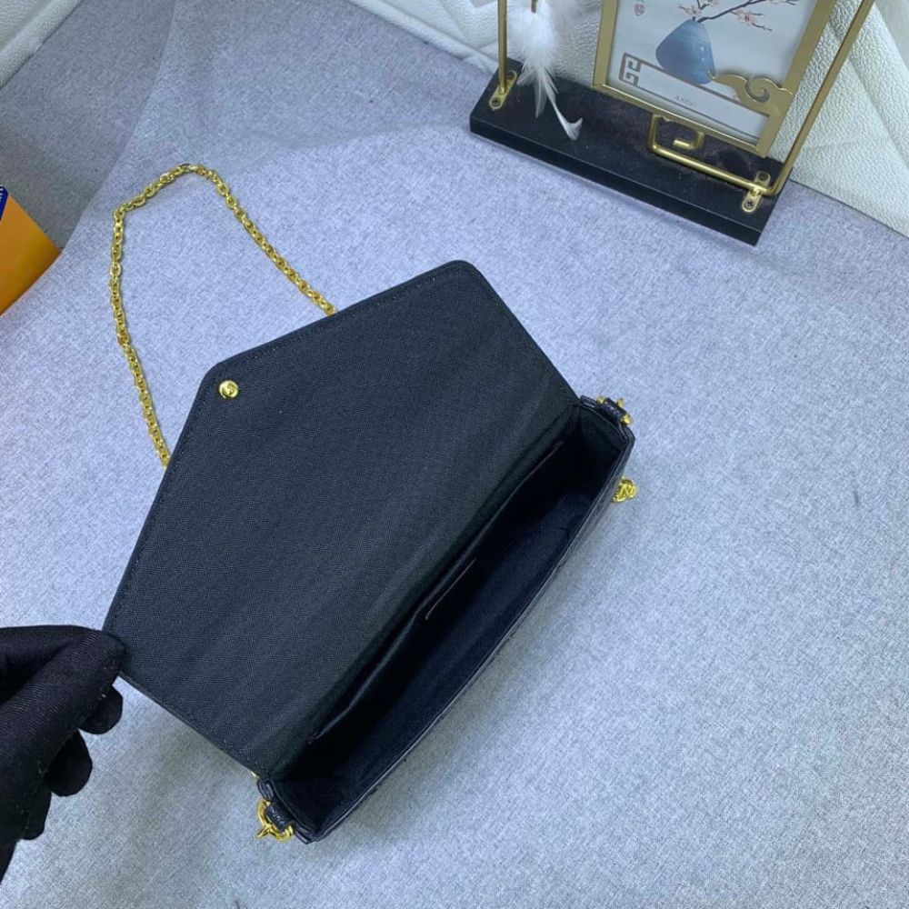 Louis Vuitton Félicie Pochette Black 21Cm M82477 - Image 7