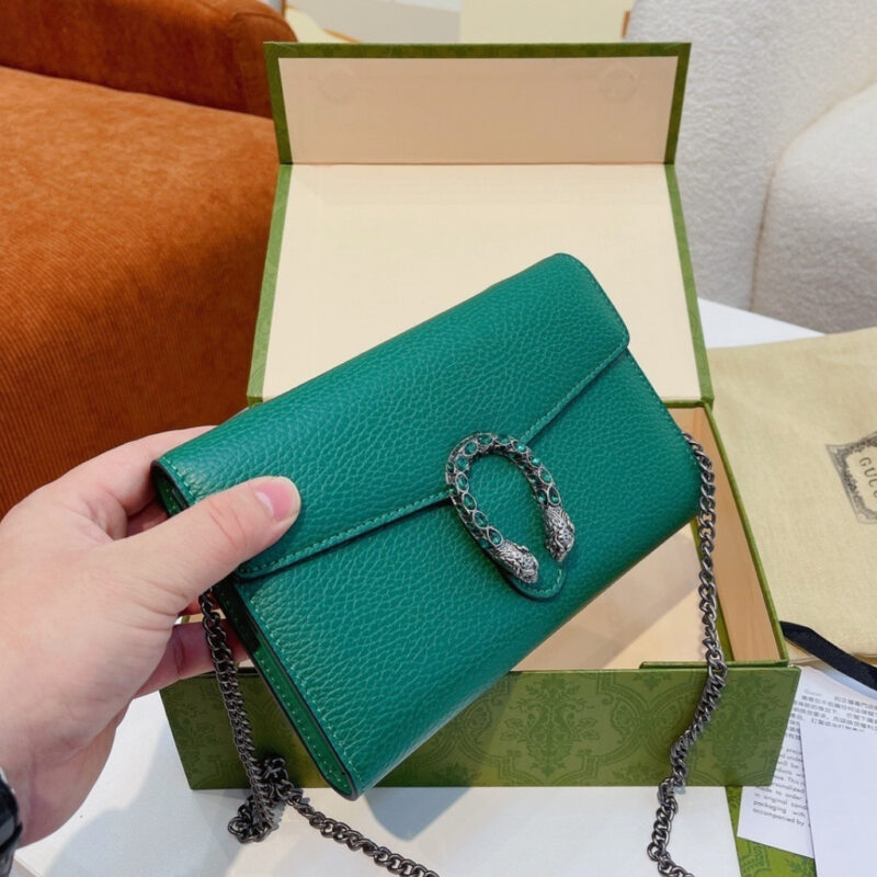 Alternative view of Gucci Women Dionysus Mini Chain Bag Green 20Cm 401231 CAOGX 3120