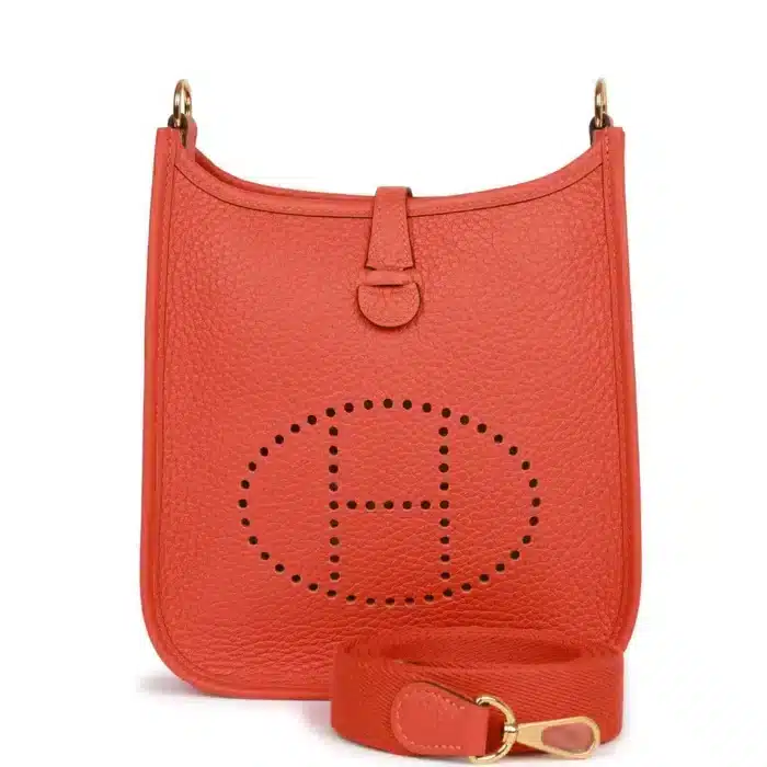 Hermes Evelyne 16 Amazone Red Bag 16Cm