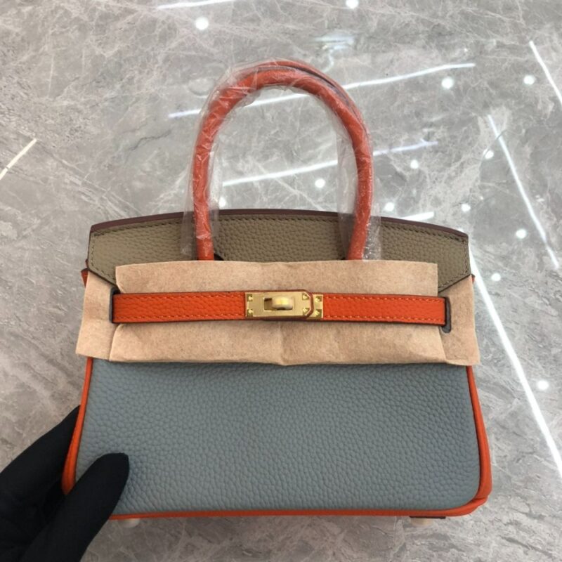 Alternative view of Hermes Birkin Mini Gold Hardware Epsom Multicolor 20Cm