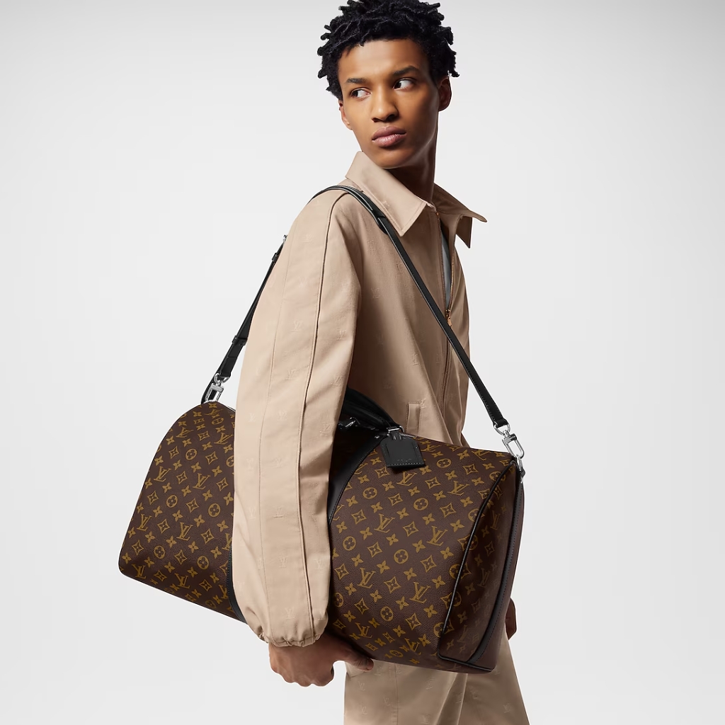 Louis Vuitton Keepall Bandoulière 55 Monogram Macassar 55cm M56714 - Image 11