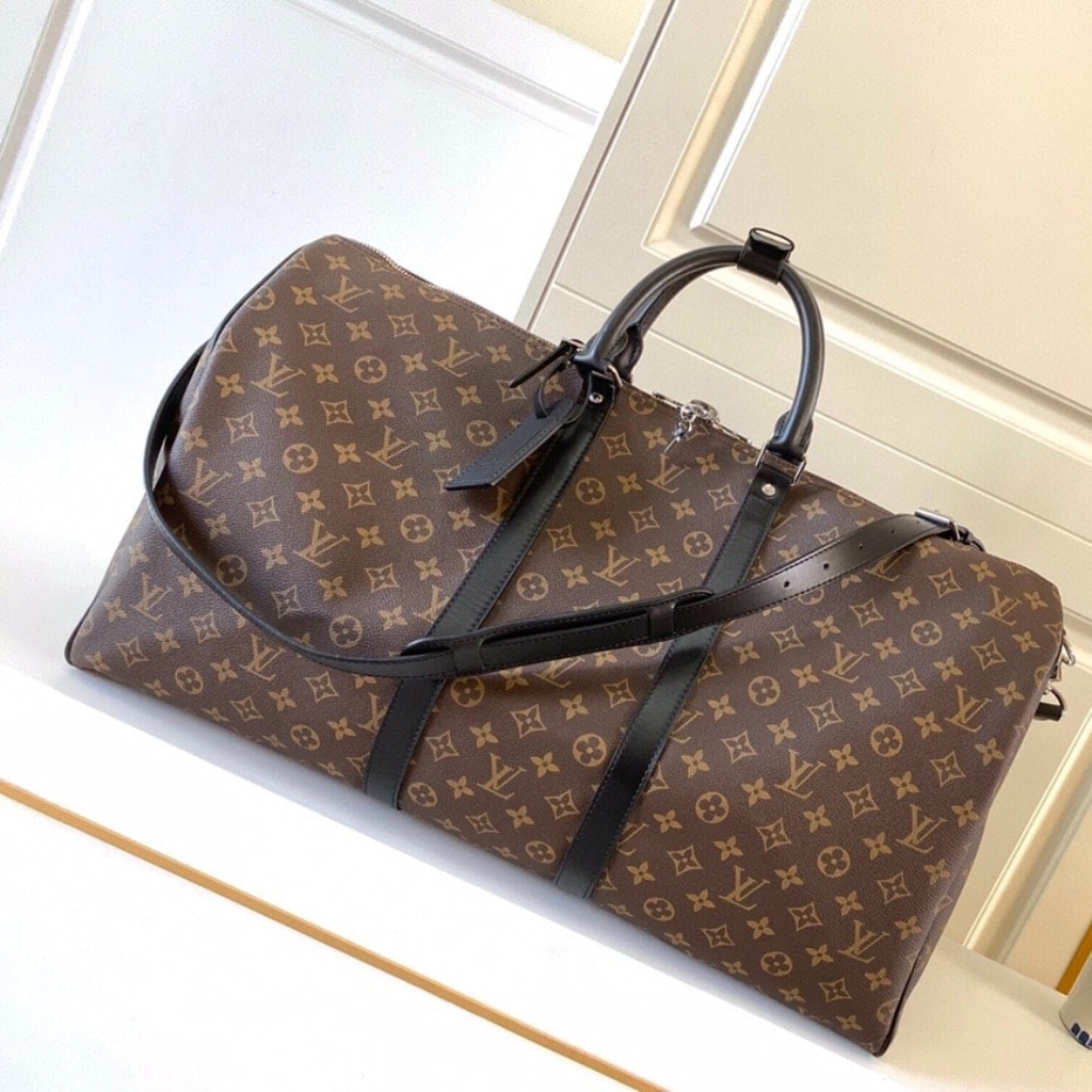 Louis Vuitton Keepall Bandoulière 55 Monogram Macassar 55cm M56714 - Image 2