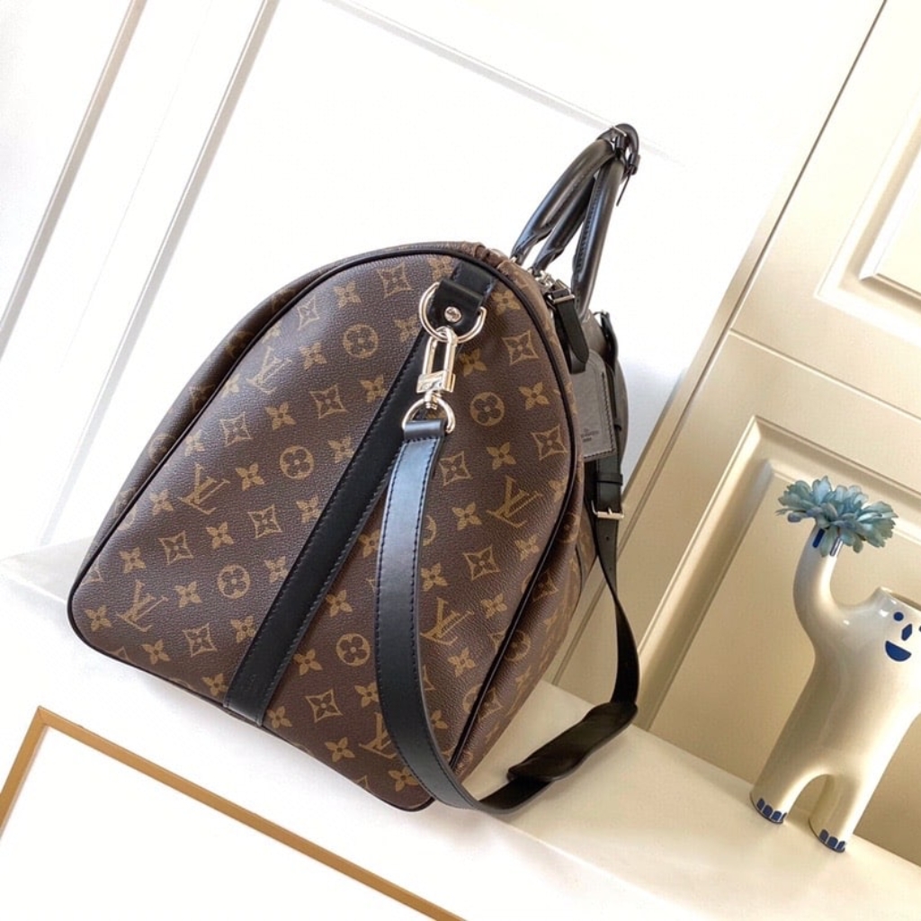 Louis Vuitton Keepall Bandoulière 55 Monogram Macassar 55cm M56714 - Image 3
