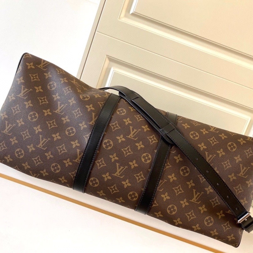 Louis Vuitton Keepall Bandoulière 55 Monogram Macassar 55cm M56714 - Image 5