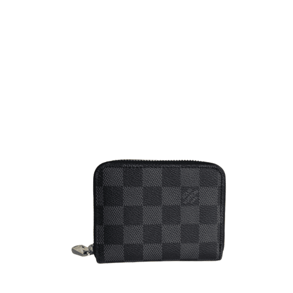 Louis Vuitton Zippy Coin Purse Damier Graphite Wallet 11Cm N63070