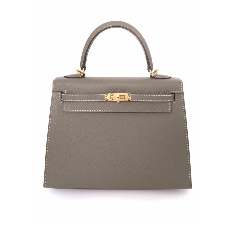 Hermes Kelly Epsom Ck18 Etoupe Gold Hardware 28Cm