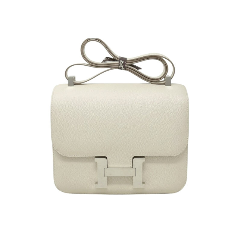 Hermes Constance 18 Silver Hardware Cream 18Cm