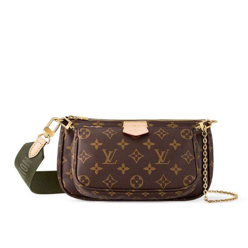 Louis Vuitton Multi Pochette Accessoires Khaki 24cm M44813