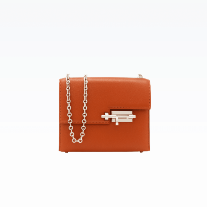 Hermes Verrou Chaine Bag Brown 17Cm