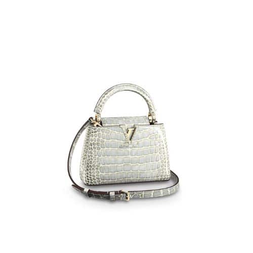 Louis Vuitton Borsa Capucines Mini White 21Cm N80127