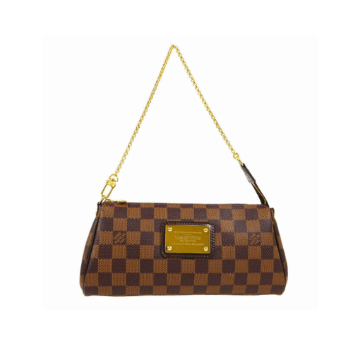 Louis Vuitton Eva Shoulder Bag Brown Canvas Damier Ebene 25Cm