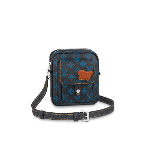 Louis Vuitton Christopher Wearable Wallet Blue M81854