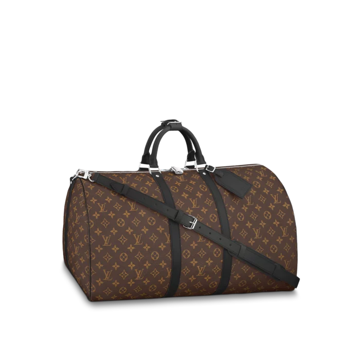 Louis Vuitton Keepall Bandoulière 55 Monogram Macassar M56714