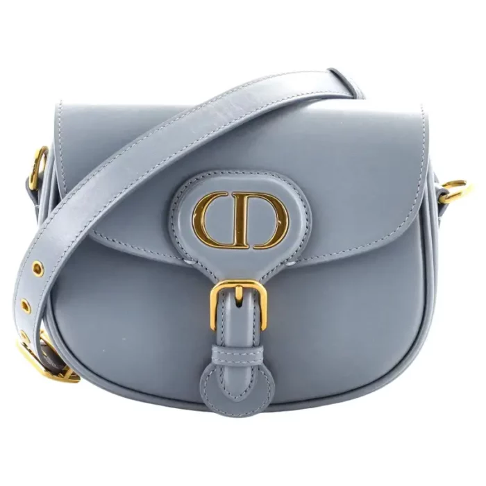 DIOR MEDIUM MICRO BOBBY DARK GRAY BOX CALFSKIN BAG