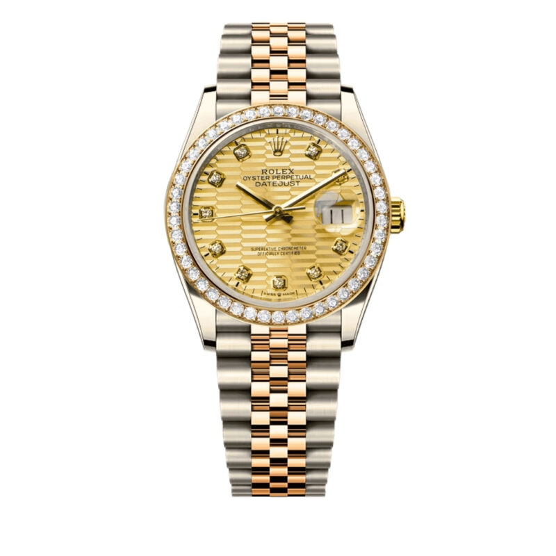 Rolex Datejust 36 Oyster Perpetual Oystersteel Yellow Gold And Diamond Dial 36mm 126283