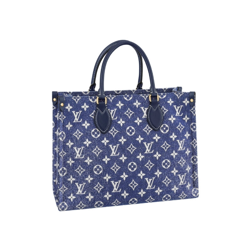 Louis Vuitton Onthego MM Denim Bag 35Cm M59608