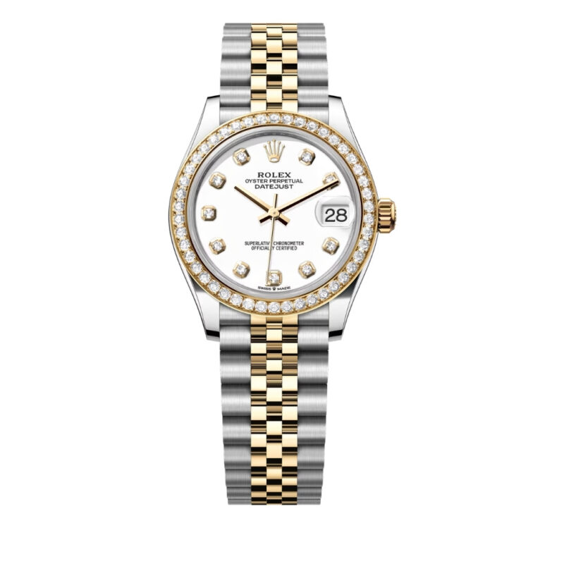 Rolex Datejust 31 Oyster Oystersteel Yellow Gold And Diamonds White 31mm 278383 0002