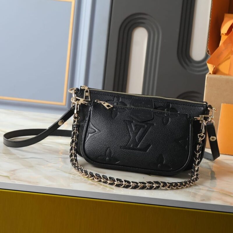 Alternative view of Louis Vuitton Multi Pochette Accessoires Monogram Empreinte Black 25Cm M80399