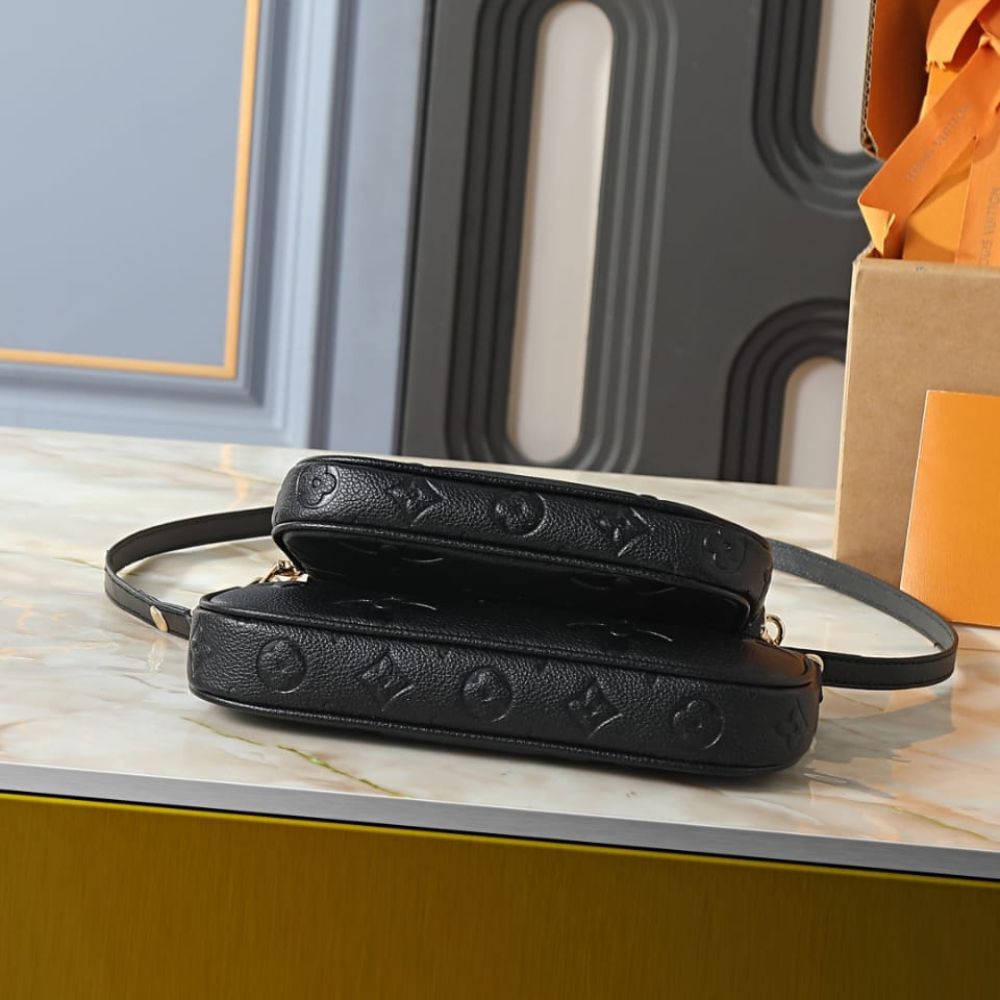 Louis Vuitton Multi Pochette Accessoires Monogram Empreinte Black 25Cm M80399 - Image 5