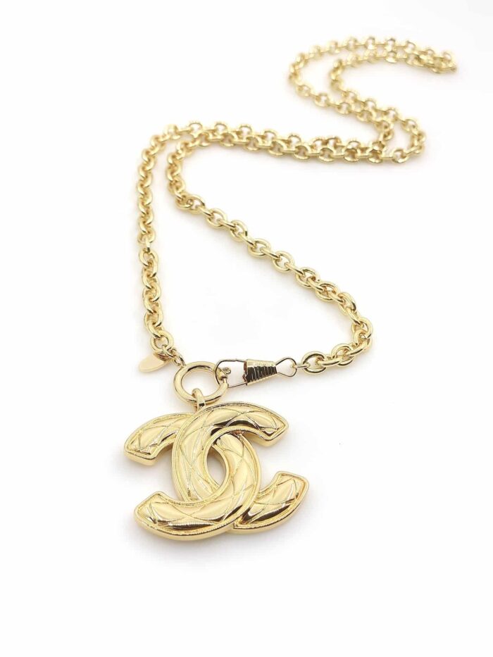 Chanel Cc Gold Necklace