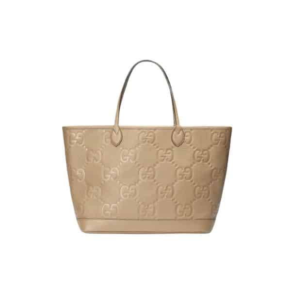 Gucci Jumbo Gg Large Tote Bag Taupe 40Cm 726755 Aaby0 2801