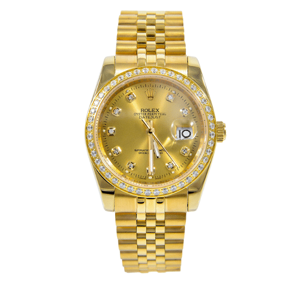 Rolex Man Datejust Gold 37Mm 179138
