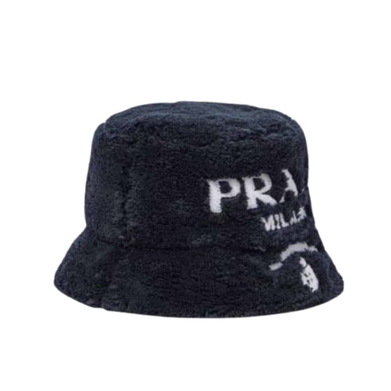 Prada Bucket Hats Wide-Brimmed Hats Black