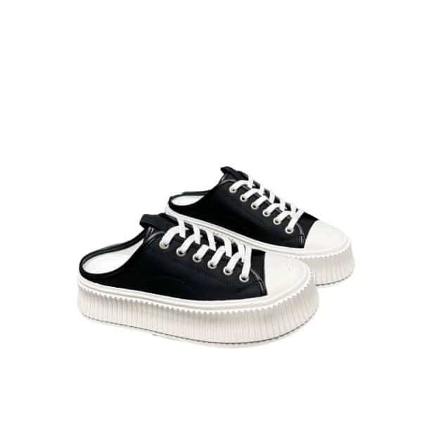 Chanel Platform Shoes Black