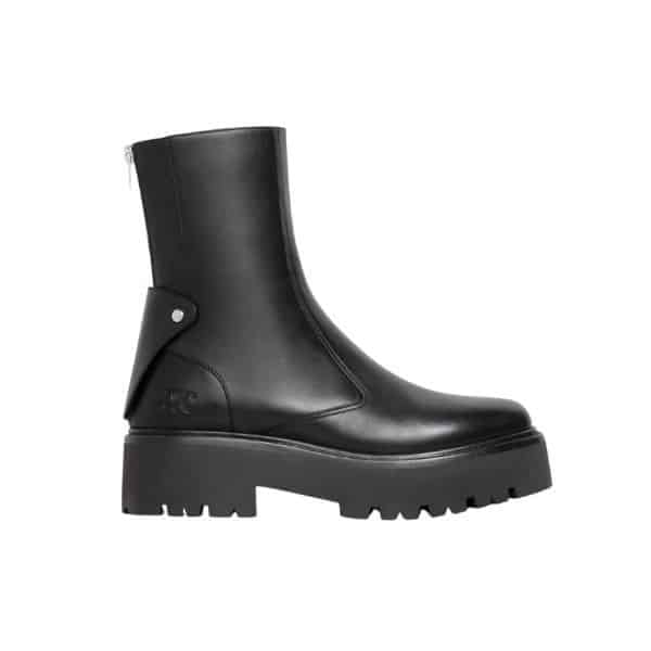 Celine Bulky Boots With Back Zip And Triomphe In Calfskin 352033554C38No