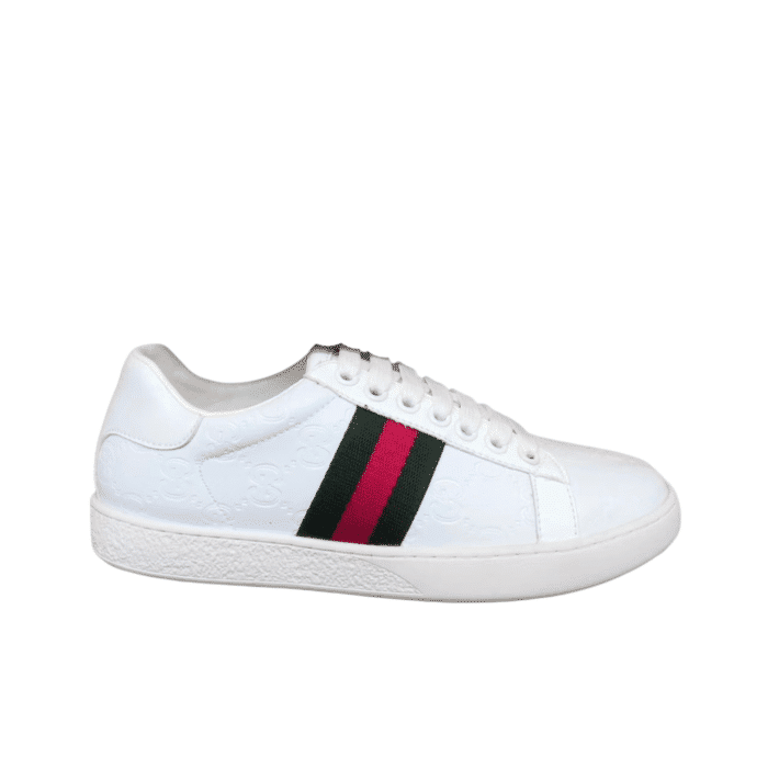 Gucci Ace White Logo Women'S Sneaker
