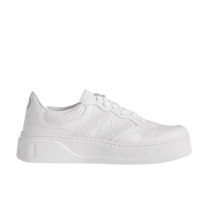 Gucci Gg Embroided Sneaker White 669582-1Xl1- 9014