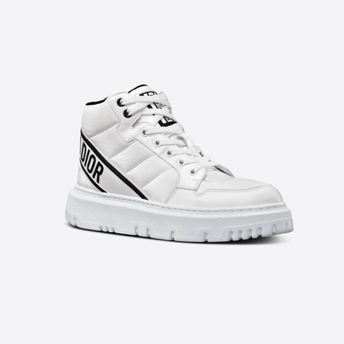 DIOR D-PLAYER HIGH-TOP SNEAKERS WHITE