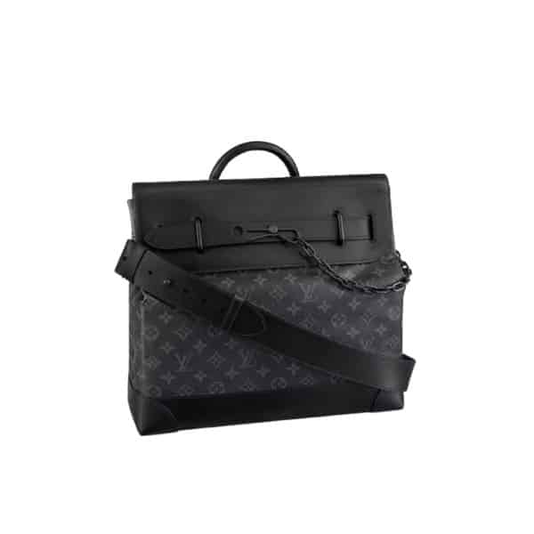 Louis Vuitton Steamer Monogram Eclipse Black 45Cm M44731