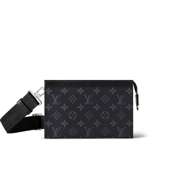 Louis Vuitton Gaston Bag Black 22Cm M81124