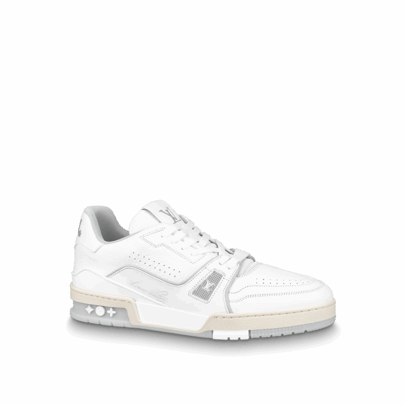 Louis Vuitton Trainer Sneaker White 1A8Wax