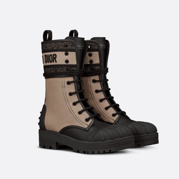 DIOR D-MAJOR ANKLE BOOT BEIGE WOOL KDI675SCRS46X