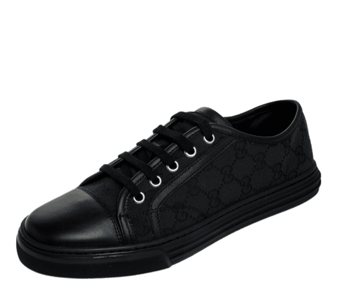 Gucci Women'S Leather Top Sneaker Black