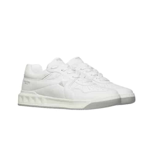 Valentino One Stud Low-Top Nappa Sneaker White Ww2S0Cs4Nwn0Bo