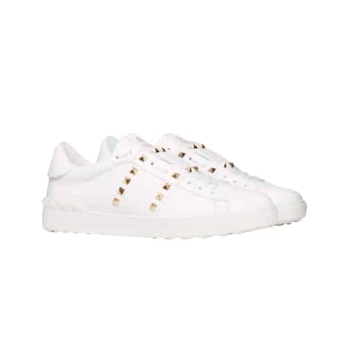 Valentino Calfskin Rockstud Untitled Sneaker Ys0931Bhs 0Bo